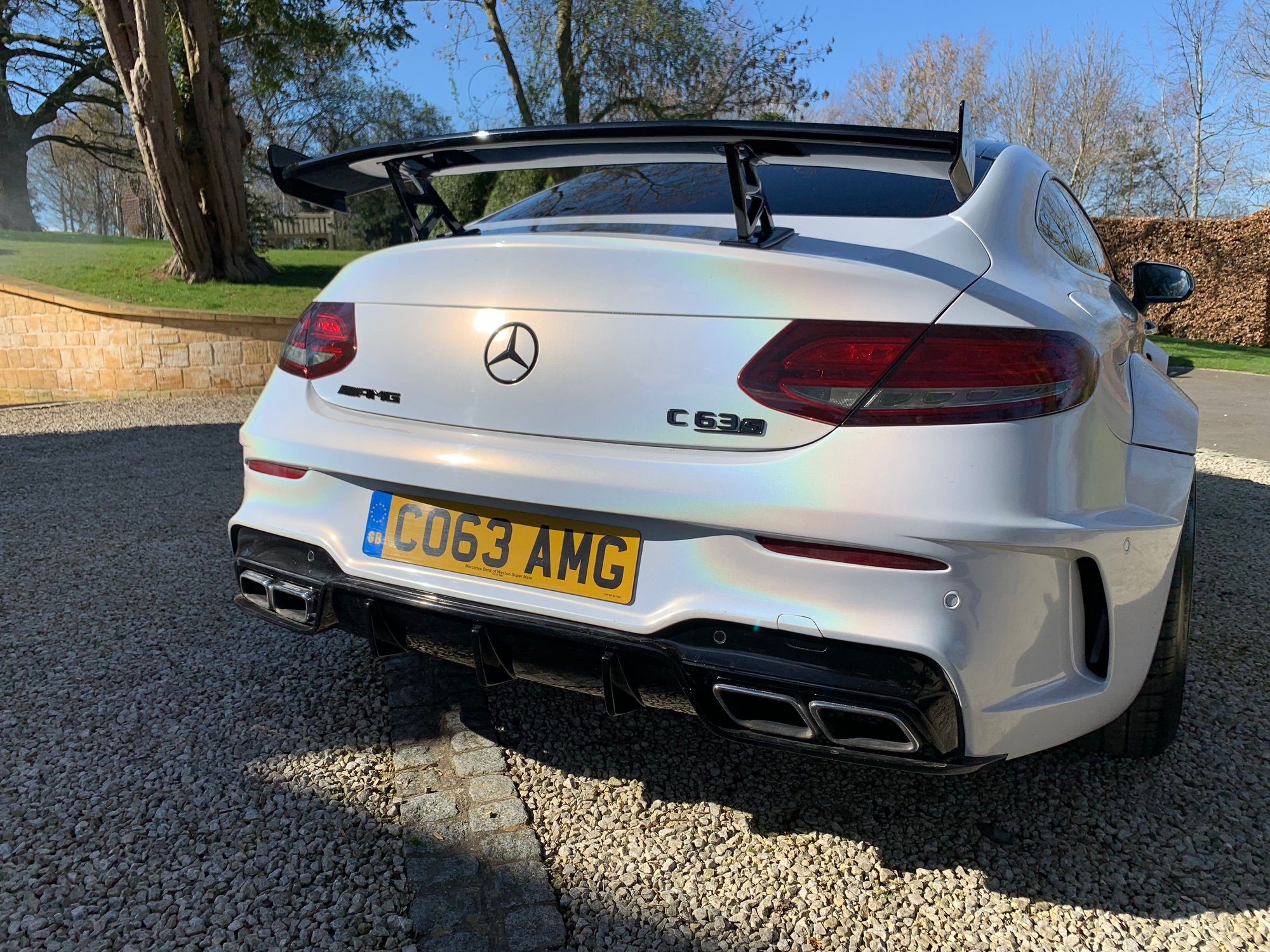 2016 Mercedes-Benz C63 AMG S - C63S AMG DMS Tuned Widebody Pearlescent Wrap DMS Tuned - Used - VIN WDD2053872F423076 - 20,000 Miles - 8 cyl - 2WD - Automatic - Coupe - White - Banbury OX15, United Kingdom