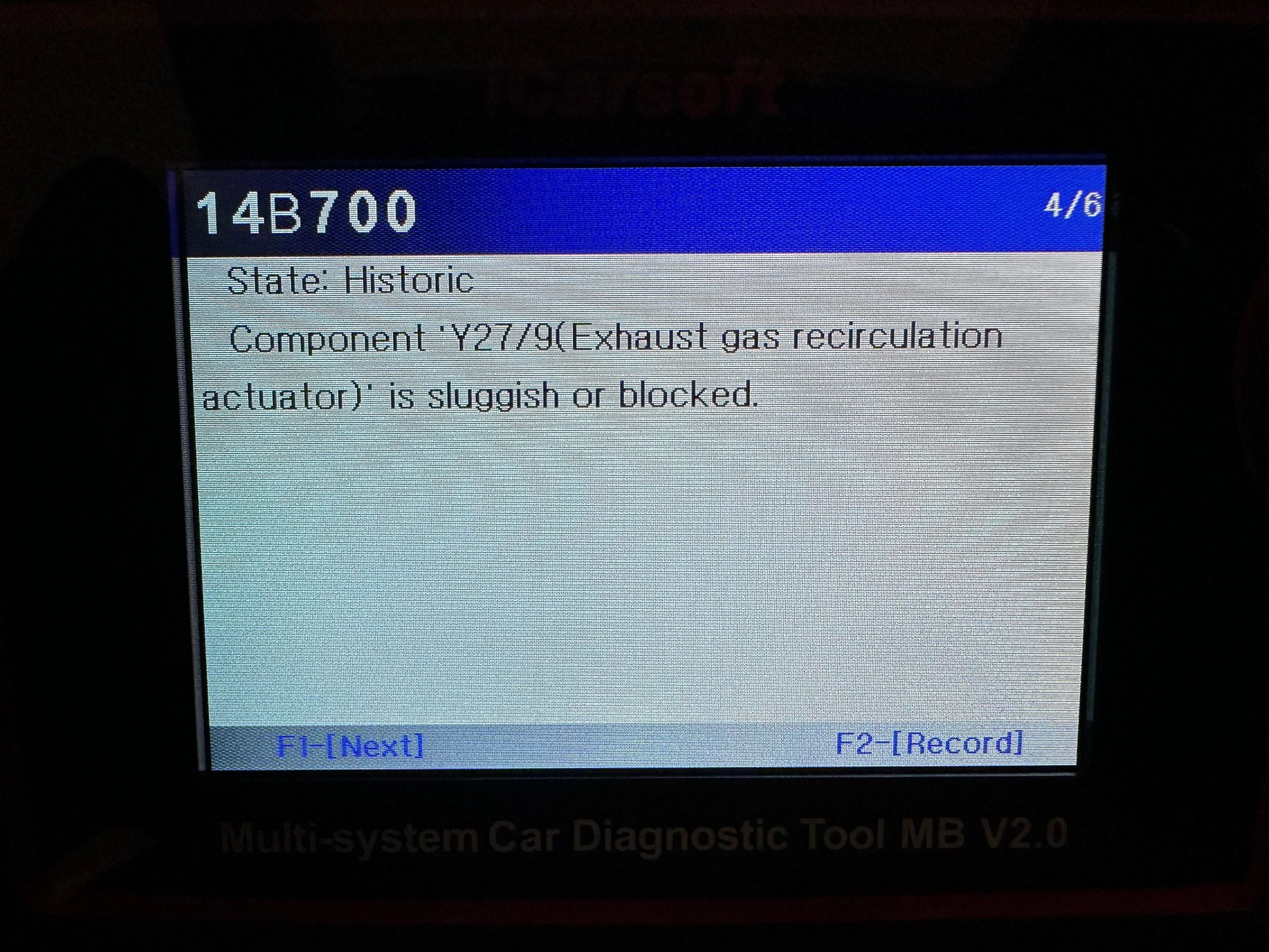 OM642 EGR position sensor fault Forums