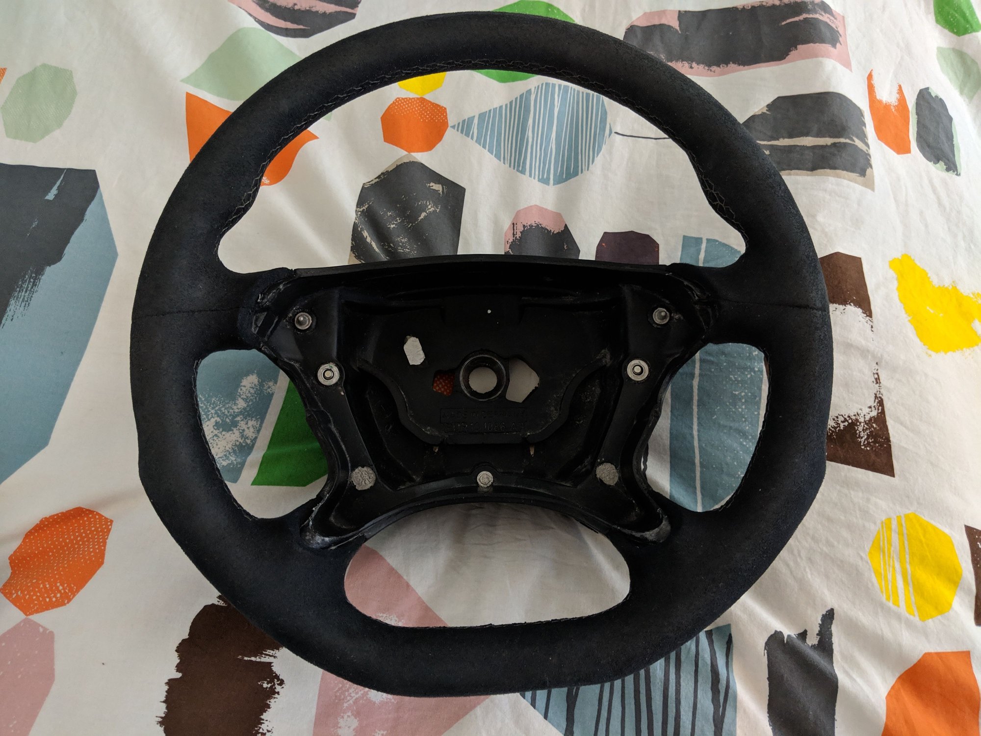 Interior/Upholstery - CLK W209 Alcantera-Wrapped flat bottom steering wheel - Used - 2004 to 2009 Mercedes-Benz CLK320 - San Francisco, CA 94111, United States