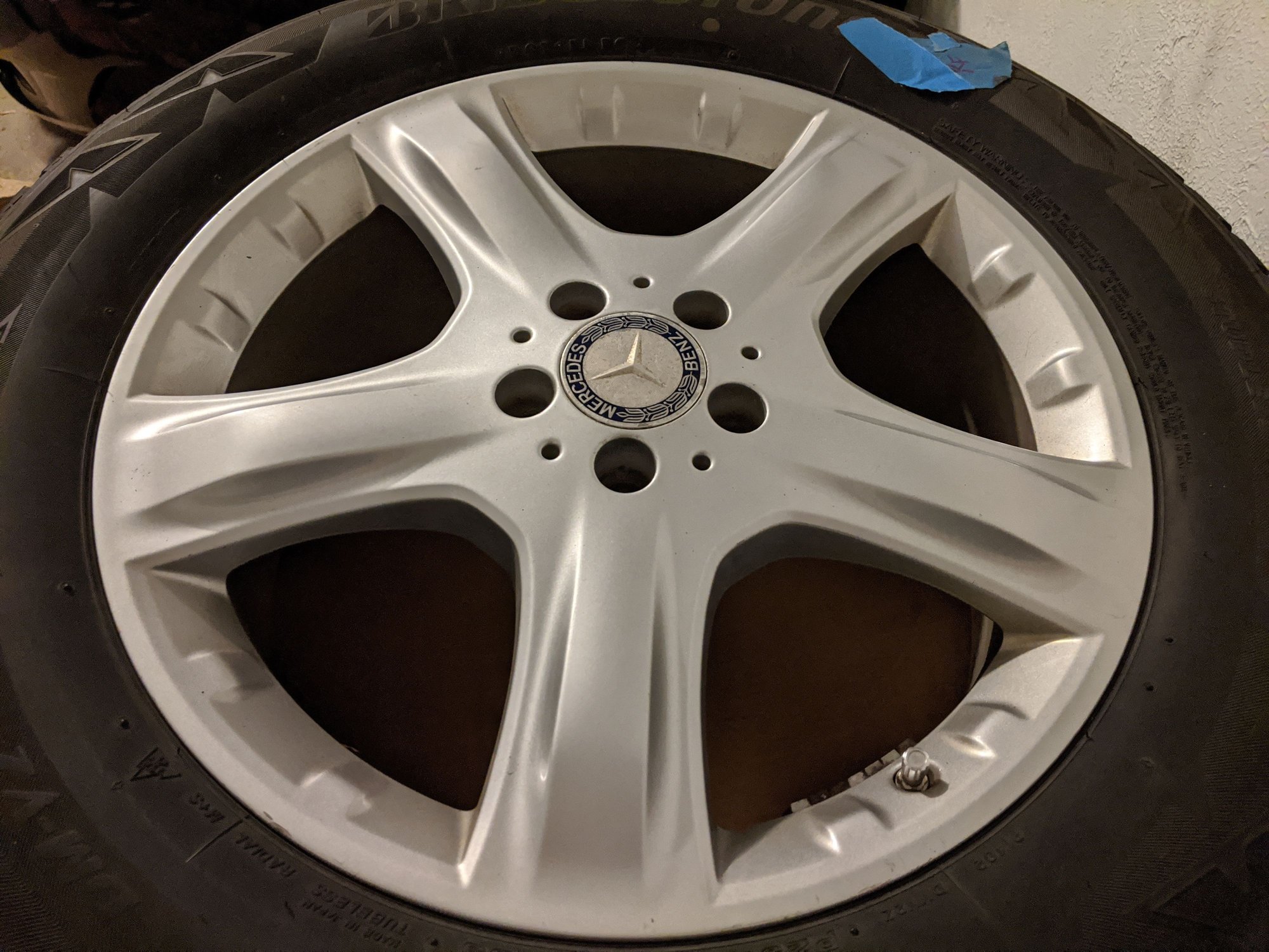 Wheels and Tires/Axles - Winter Set ML/GLE and GL/GLS, OEM MB 19x8xET60 w 255/60 Blizzak DM-V2, TPMS - Used - Bloomfield Hills, MI 48301, United States