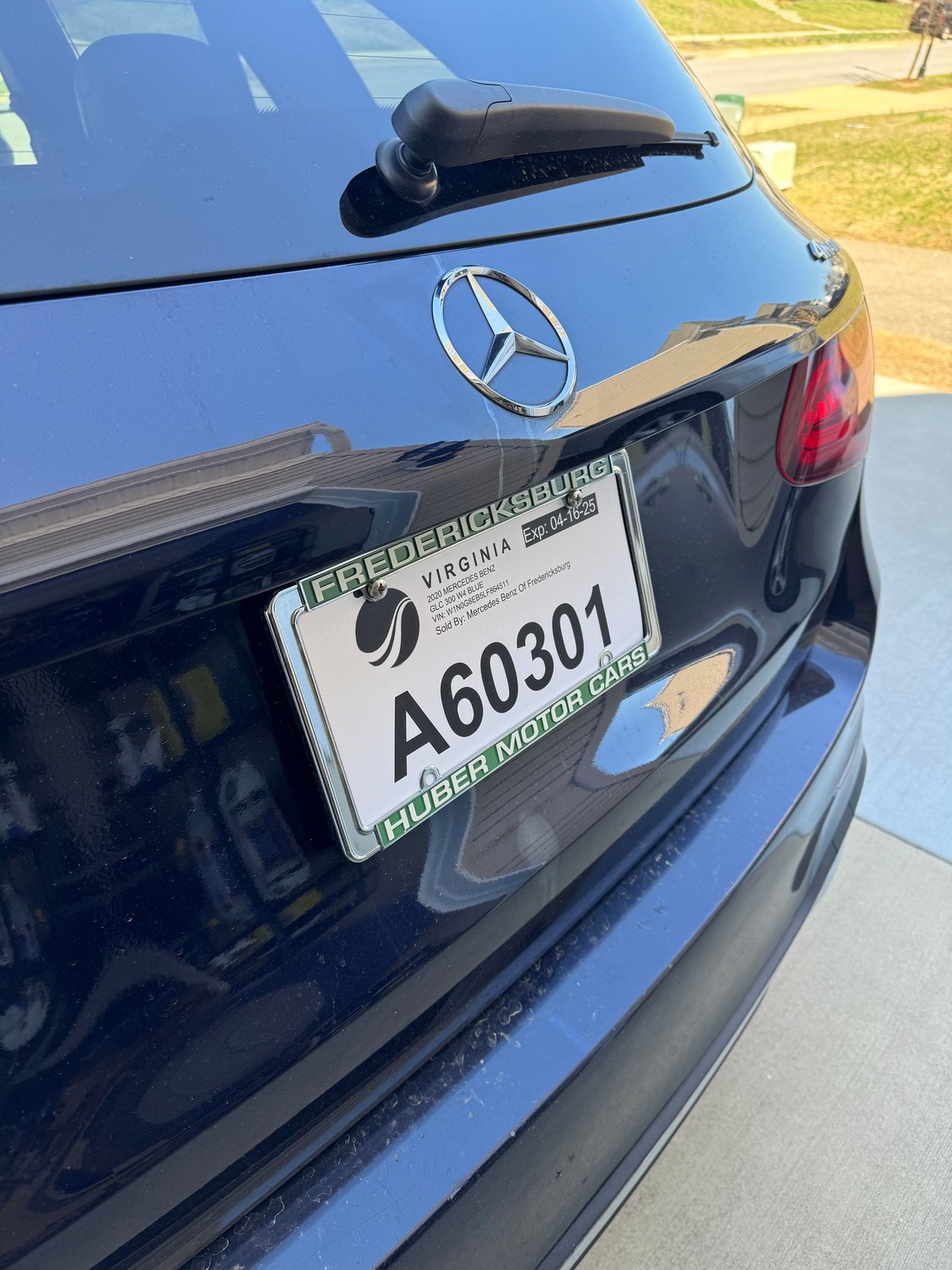 It looks like something spilled next to the logo and the number area and discolored it � just bought the car and was wondering. 