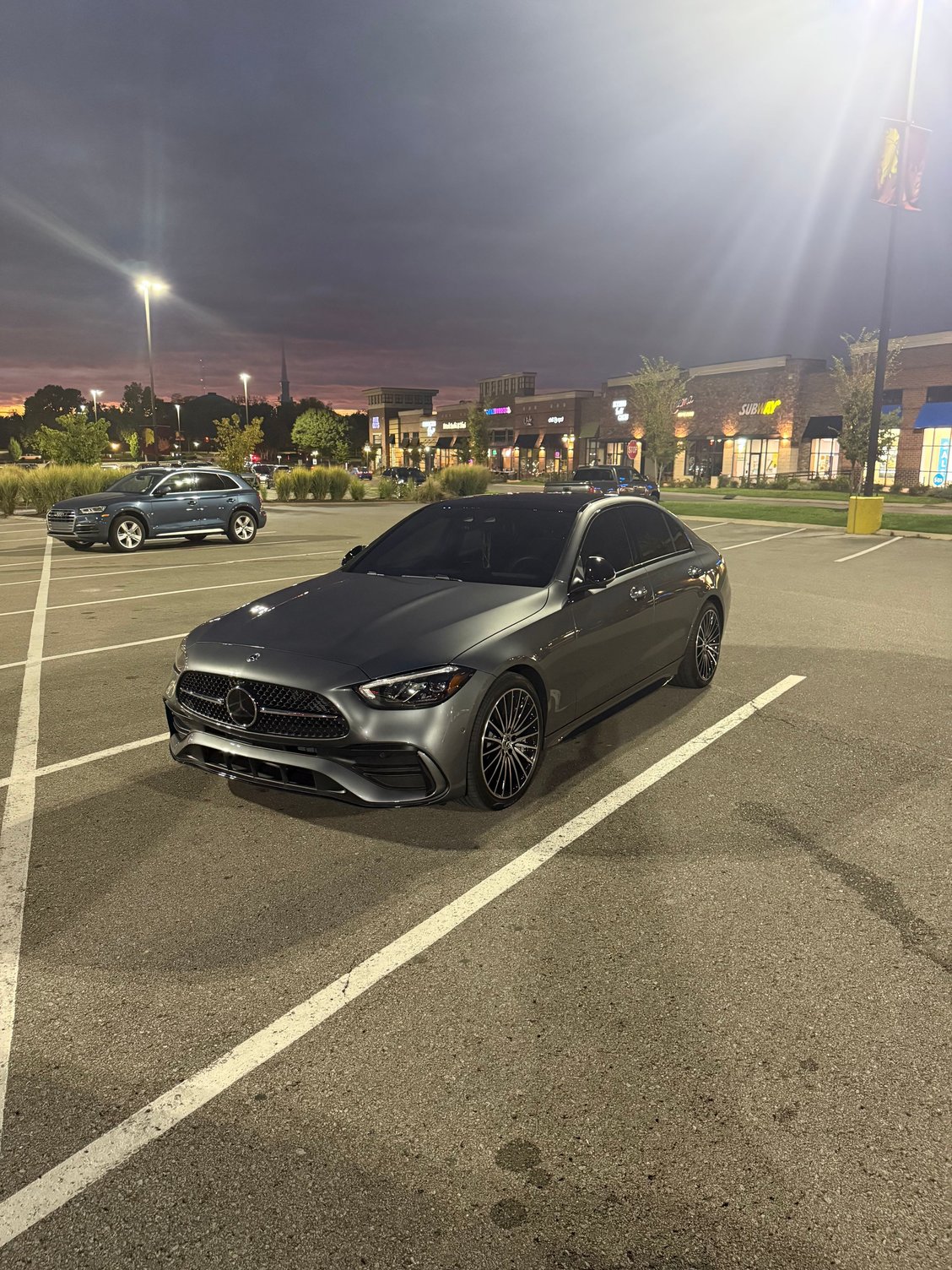 Gloss black wrapped skirts