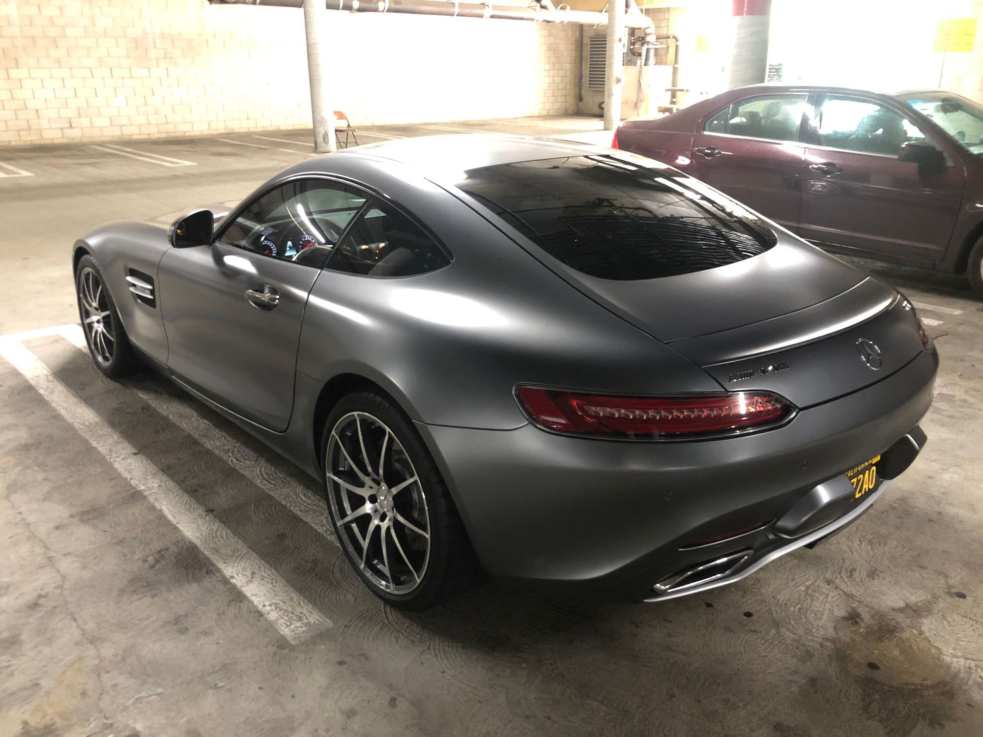 2018 Mercedes-Benz AMG GT - 2018 AMG GT Matte Gray w/ Red Pepper/Black Interior - Used - VIN WDDYJ7HA9JA014664 - 4,896 Miles - 8 cyl - 2WD - Automatic - Coupe - Gray - Studio City, CA 91604, United States