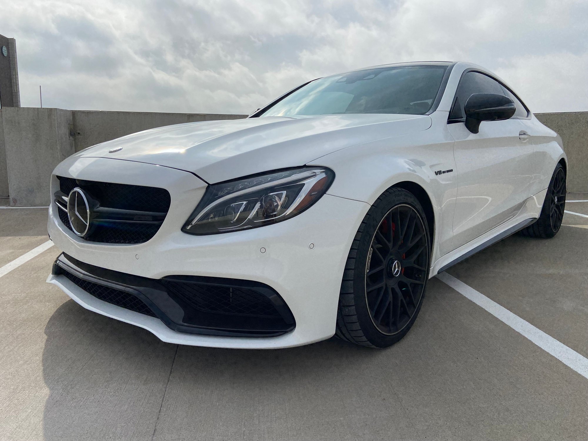 2018 Mercedes-Benz C63 AMG S - CPO 2018 C63S Coupe - Used - VIN WDDWJ8HB1JF604415 - 25,480 Miles - 8 cyl - 2WD - Automatic - Coupe - White - Frisco, TX 75033, United States