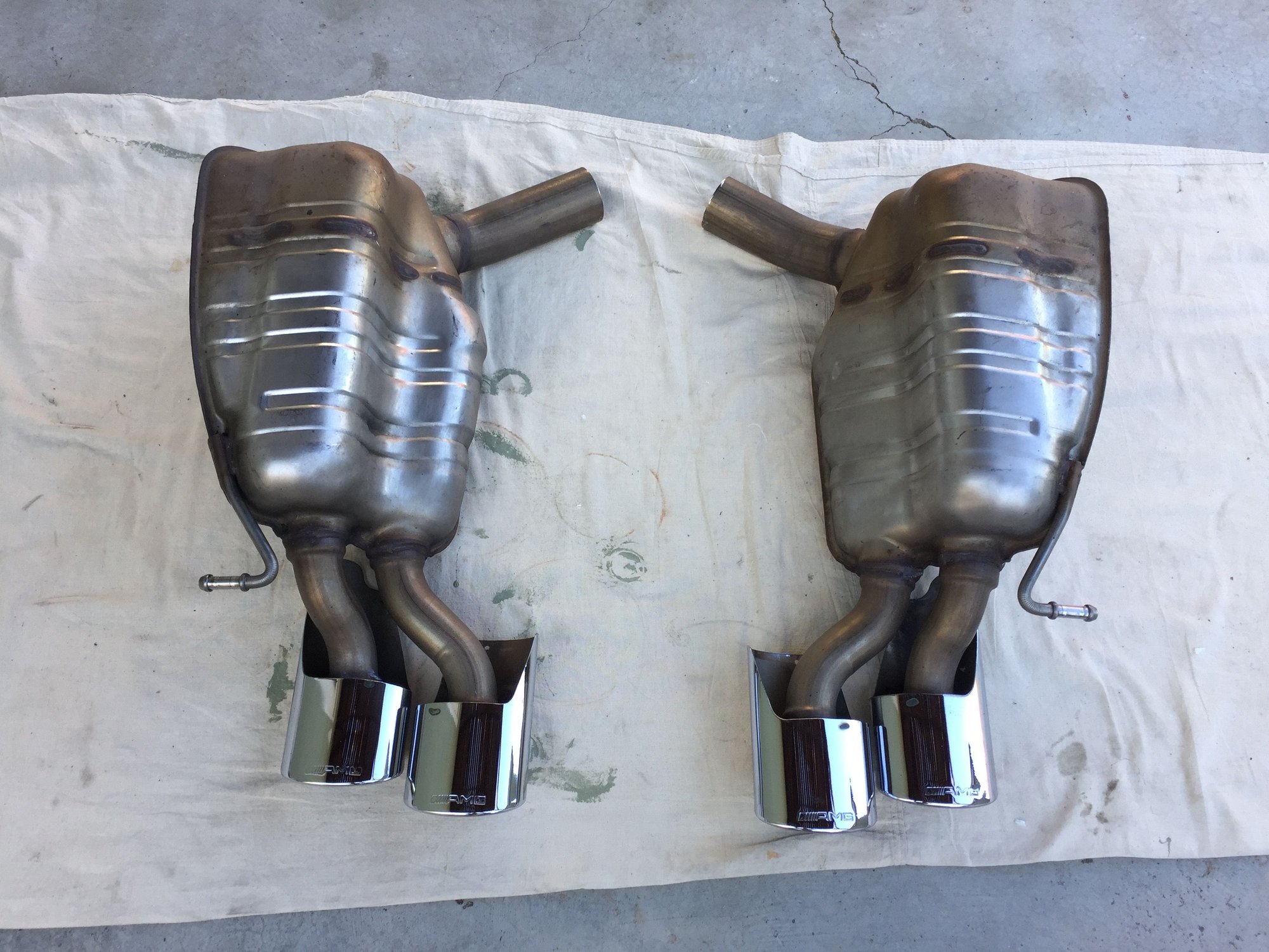 Engine - Exhaust - 2003 - 2006 e55 OEM dual exhaust - $700 - Used - 2003 to 2006 Mercedes-Benz E55 AMG - Oakland, CA 94619, United States