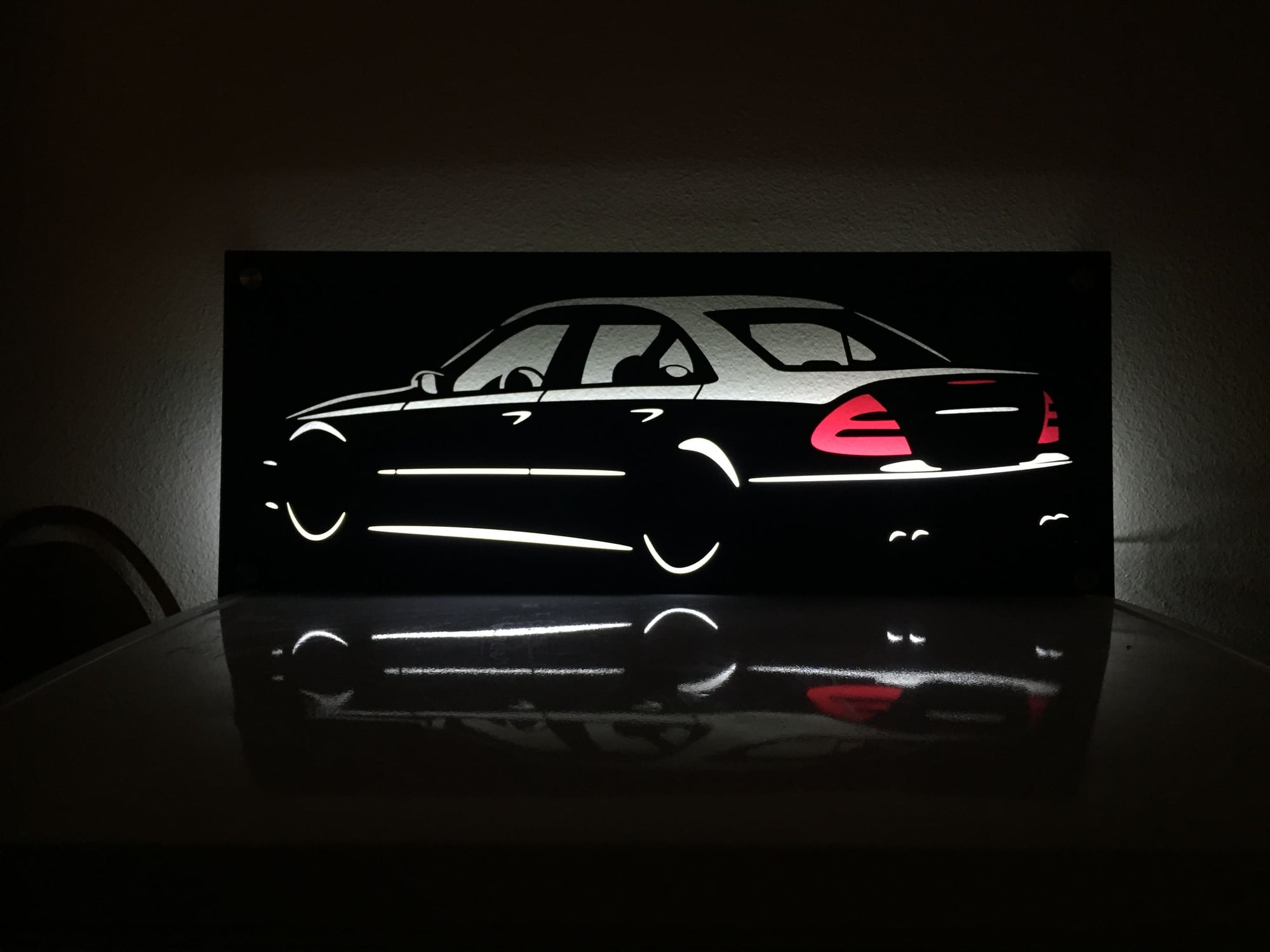 Exterior Body Parts - W211 Backlit Metal Wall Sign/Poster - New - All Years Mercedes-Benz All Models - Ames, IA 50014, United States