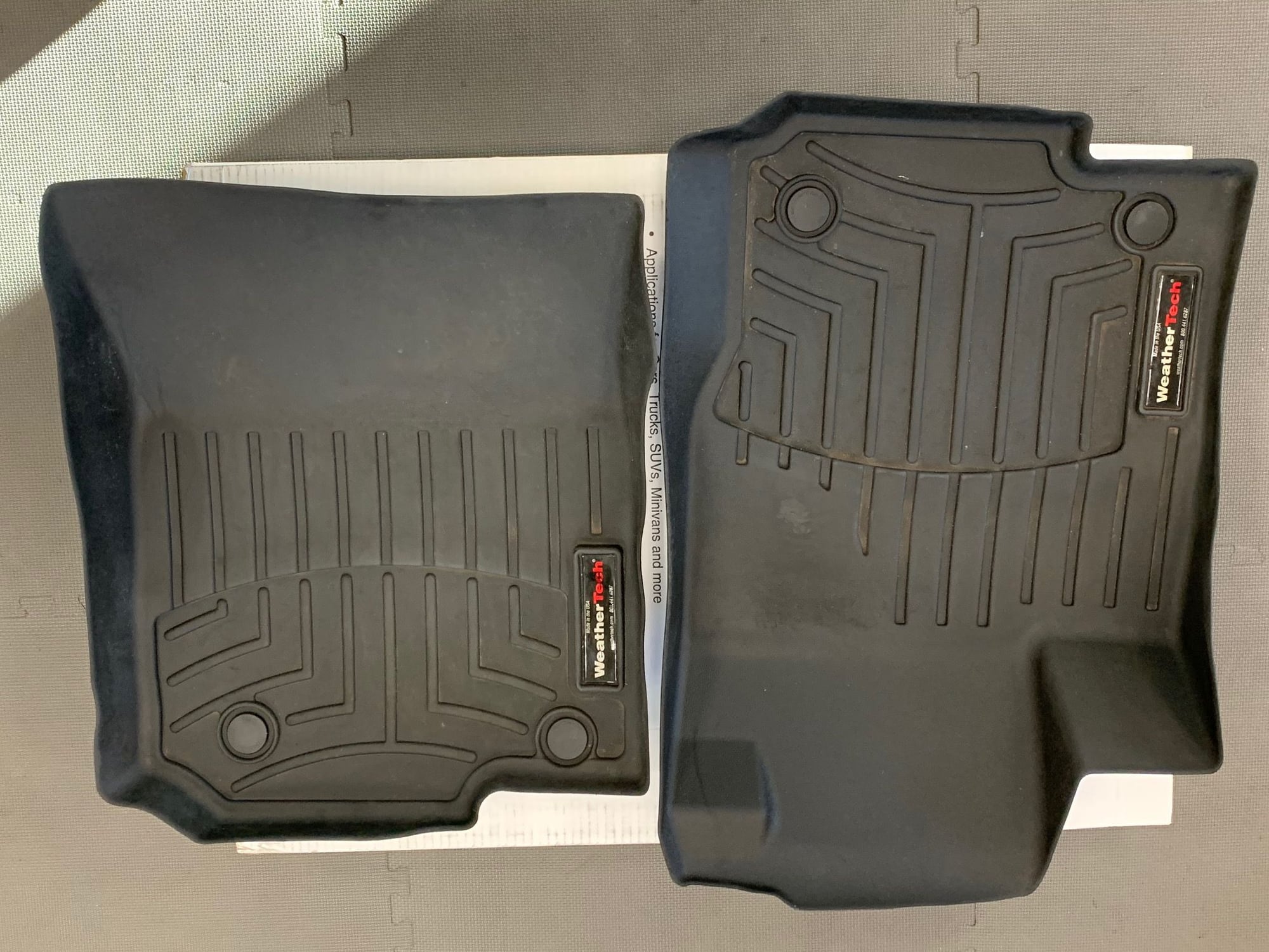 Interior/Upholstery - WeatherTech laser measured style front floormats for 2013-2019 GLS - Used - 2013 to 2019 Mercedes-Benz GLS450 - Tenafly, NJ 07670, United States