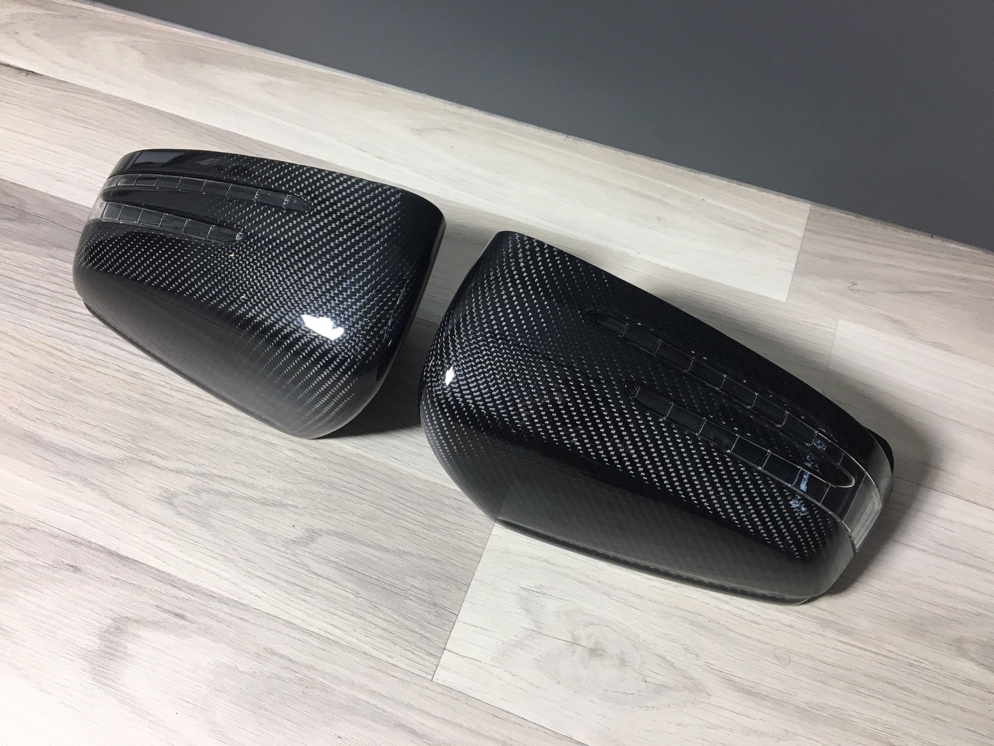 Exterior Body Parts - Pair Carbon Fiber Mirror Covers - W204 W212 W218 Fitment & More - Used - Port St Lucie, FL 34953, United States
