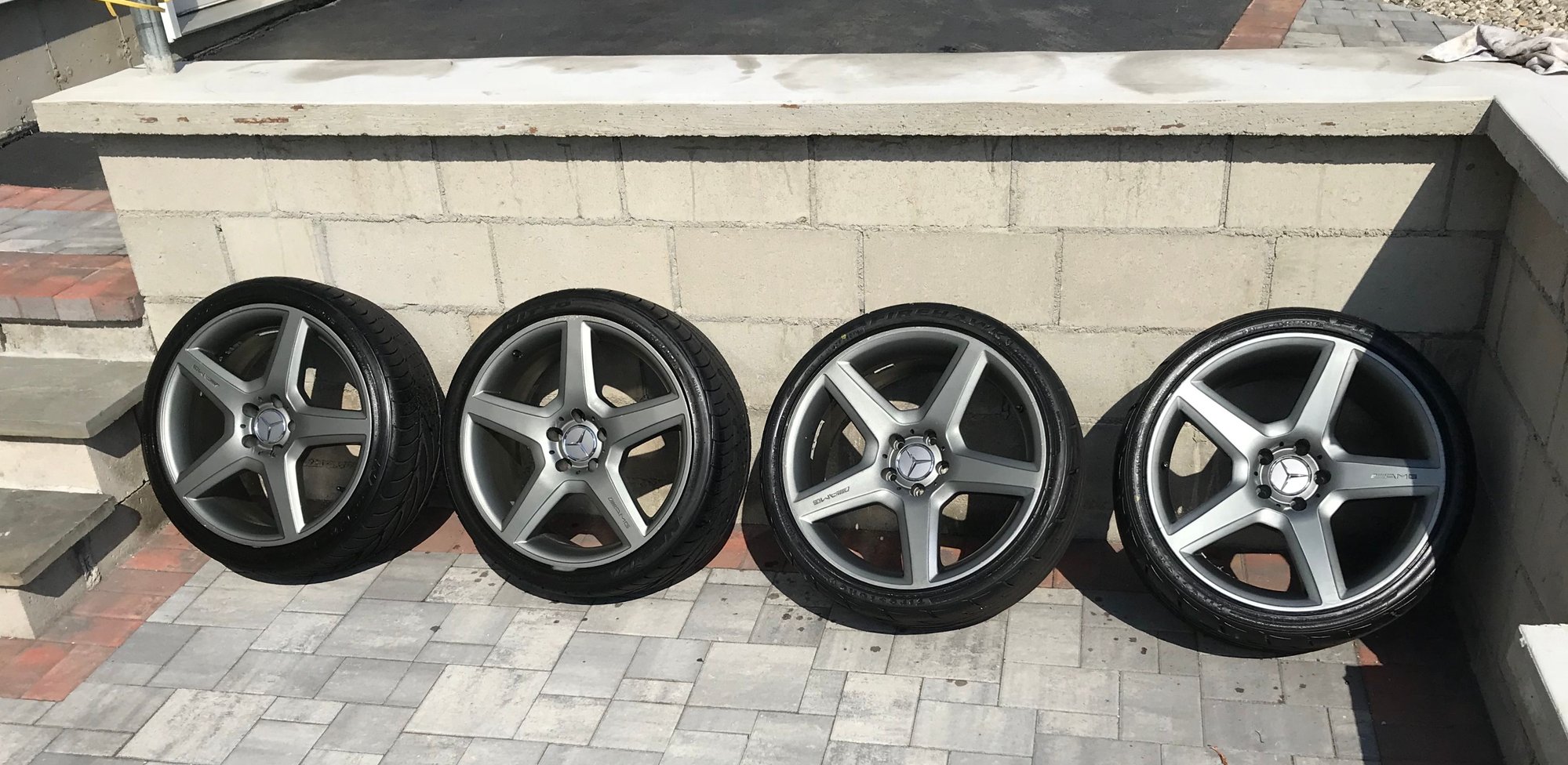 Wheels and Tires/Axles - AMG CLS staggered 19" with new tires - Used - 2003 to 2006 Mercedes-Benz E55 AMG - Branford, CT 06405, United States