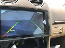 Back up camera with ruler