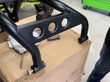 First you have to remove the part that attaches to the door hinges. 