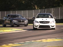 Entering the back stretch at VIR... M4 never had a chance! Hope these BBSs hold up?