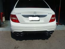 2012 Benz C300 4Matic Muffler Deleted -after