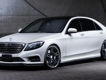 Mz Speed Prussian Blue Aero Spoiler Lip Kit, Mercedes S-Class W222 S400h / S550 AMG