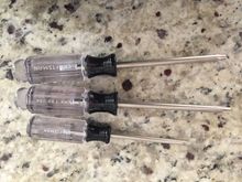 Torx bit for upper grill.  Craftsman torx bit set from Sears.