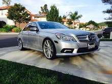 My 2011 E350 With SportPackag, P2 lowered on Vossen CTV.