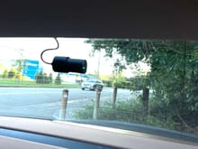 Night vision HD rear dash cam connected to the front