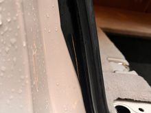 See how the weather stripping tucks into this little gap? This is how it was installed. 