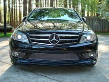 C350 with Carlsson Front Lip Spoiler, Carlsson Stainless Steel Grills, and custom painted grill