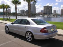 GO CANES!! - 2005 E320 sitting on 19 Inch Staggered Moda's with Eibach Springs