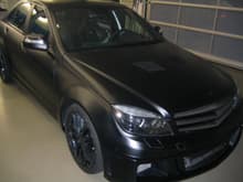 Brabus Bullit C CLass, actual photo of it, in the shop that did the work.