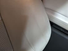 Leather wear on seat