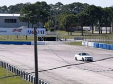 Coming out of Turn 17 at Sebring alone!