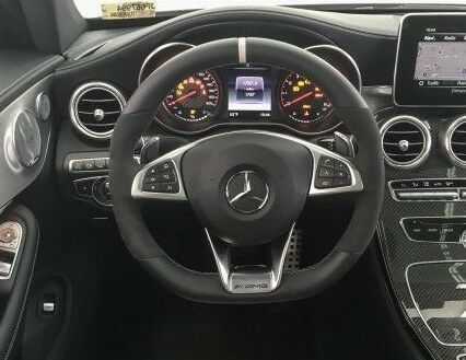 Interior/Upholstery - Original AMG leather / alcantara steering wheel black with gray stitching, gray strip - Used - 2015 to 2019 Mercedes-Benz C63 AMG S - 2015 to 2018 Mercedes-Benz AMG GT - 2018 to 2019 Mercedes-Benz GLC63 AMG S - Centennial, CO 80016, United States