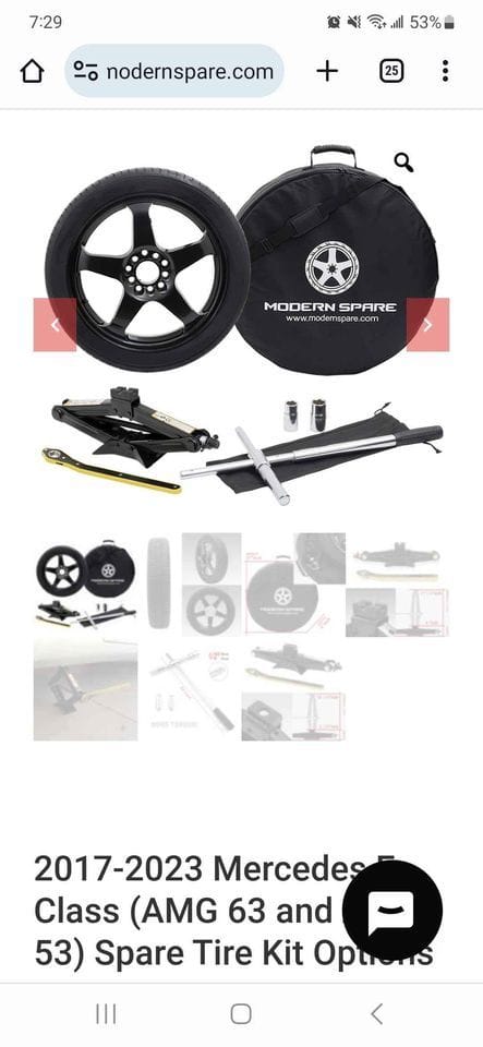 Wheels and Tires/Axles - Modern Spare spare kit for 2017+ E Class AMG included - Brand New - New - 0  All Models - Staten Island, NY 10314, United States