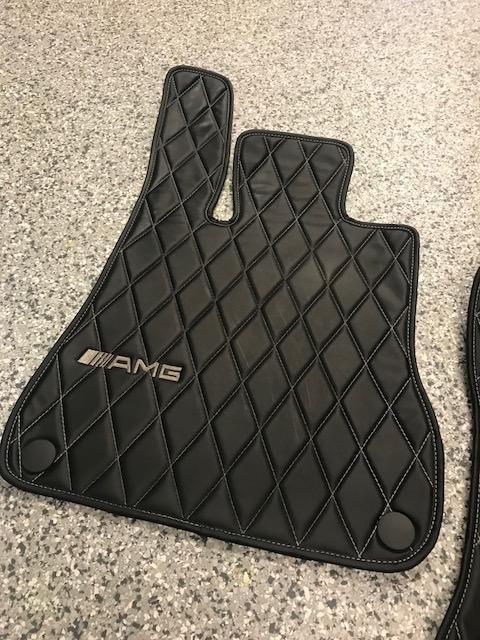 Interior/Upholstery - Custom Leather Floor Mats for 2013-2018 SL450/550/63 - Used - 2013 to 2018 Mercedes-Benz All Models - Vaughan, ON L4K5X2, Canada
