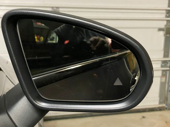 The dotted line is where the wider angle starts