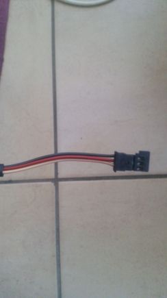 This is the jack with 3 wires on black connector.