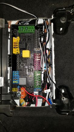 Hard Wire connection tapped to Fuse 151.  A BlackVue PowerMagic Pro should be able to be hardwired similarly. (installed in ML350 - fuse box located under rear right passenger seat)