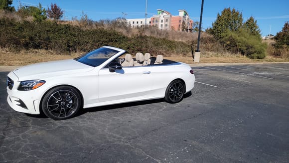 Top Down Weather is Great in this car.  So easy to drive and quiet.