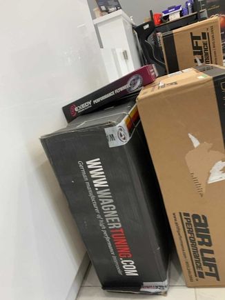 Just got my intercooler, gonna install water meth as well, can’t wait 