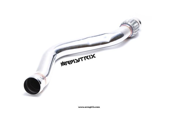 Mercedes-Benz A45/CLA45 AMG Armytrix High-flow decatted down pipe, Front pipe, Mid pipe, Link pipe, Valvetronic muffler, Wireless remote control kits