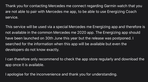 Reply from MB
