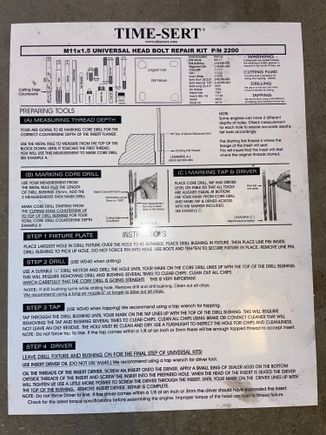 Time-sert instructions 