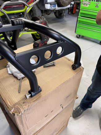 First you have to remove the part that attaches to the door hinges. 