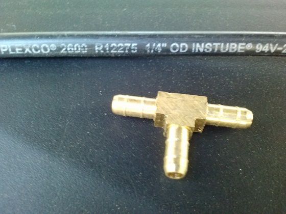 This is instrument rated pneumatic tubing, brass fitting is barbed. use a cigarette lighter to bond them to the benz tubing.