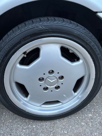 Couple curb marks. 