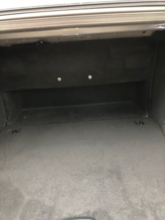 Inside the trunk.
