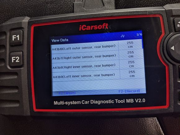 Pic1: Footbrake off, sensor readings