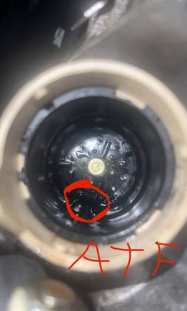 ATF pooling in the bottom of the connector that was replaced a month ago. Is this normal?