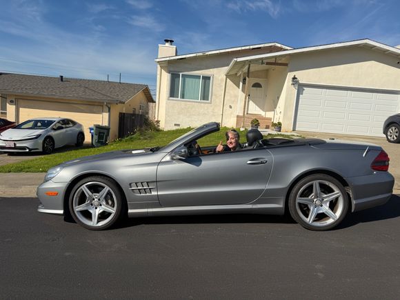 01/10/26, 12:00. The day I got my SL550. Wife got to drive it home.