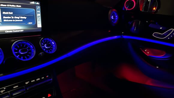 Multi color 64 colors ambient lights & LED front  turbine air vents 
