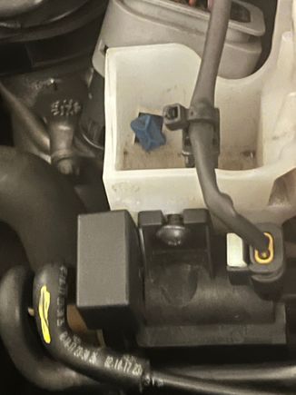 Close up of the valve. I painted one of the vacuum lines so that I didn’t get them confused when I reassembled 