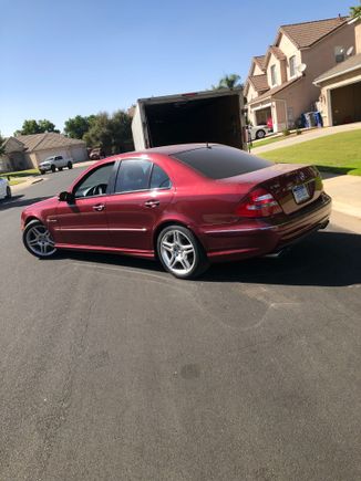 The day my E55 arrived from Michigan