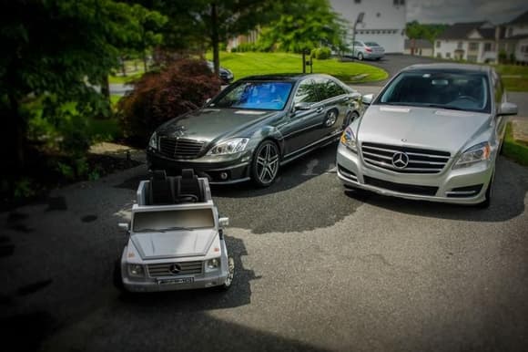 Cars in the driveway
