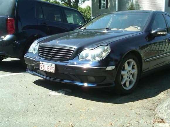 AMG bumper installed